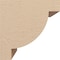 Ekena Millwork 8"W x 8"D x 8"H Wide Alpine Rough Cedar Woodgrain TimberThane Corbel, Primed Tan CORUR08X08X08ALPRCPR - alternate 3